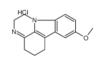 2,4,5,6-Tetrahydro-8-methoxy-1H-pyrazino(3,2,1-jk)carbazole monohydrochloride结构式