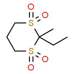 m-Dithiane, 2-ethyl-2-methyl-, 1,1,3,3-tetraoxide (5CI) structure