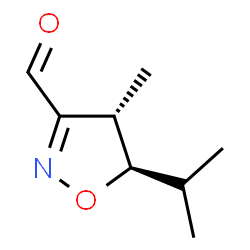 3-Isoxazolecarboxaldehyde, 4,5-dihydro-4-methyl-5-(1-methylethyl)-, (4S,5R)- (9CI) Structure