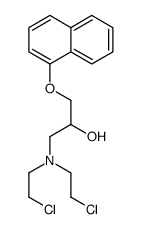 1-(双(2-氯乙基)氨基)-3-(萘-1-基氧基)丙-2-醇结构式