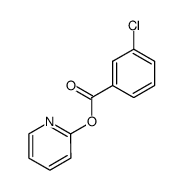 3-chlorobenzoic acid 2-pyridinyl ester Structure