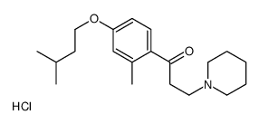 1-[2-methyl-4-(3-methylbutoxy)phenyl]-3-piperidin-1-ylpropan-1-one,hydrochloride Structure