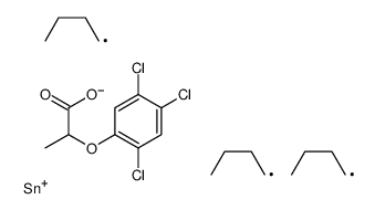 Tributyl[[2-(2,4,5-trichlorophenoxy)propionyl]oxy]stannane结构式