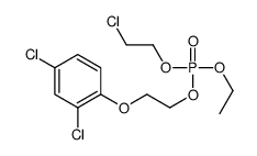 2-chloroethyl 2-(2,4-dichlorophenoxy)ethyl ethyl phosphate Structure