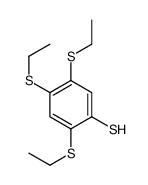 2,4,5-tris(ethylsulfanyl)benzenethiol结构式