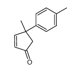 4-METHYL-4-P-TOLYLCYCLOPENT-2-ENONE结构式