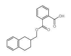 2-(tetralin-2-ylmethoxycarbonyl)benzoic acid结构式