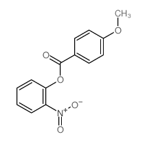 Benzoicacid, 4-methoxy-, 2-nitrophenyl ester Structure