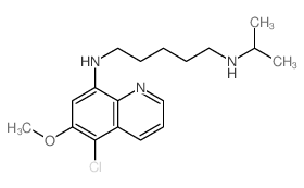 N-(5-chloro-6-methoxy-quinolin-8-yl)-N-propan-2-yl-pentane-1,5-diamine picture