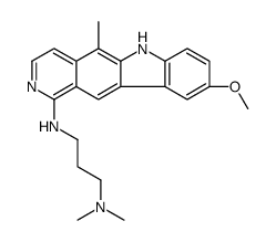 N-(9-methoxy-5-methyl-6H-pyrido[4,3-b]carbazol-1-yl)-N',N'-dimethylpropane-1,3-diamine Structure