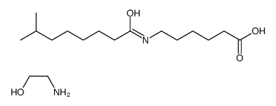 Hexanoic acid, 6-(1-oxoisononyl)amino-, compd. with 2-aminoethanol (1:1) Structure