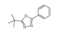 2-tert-butyl-5-phenyl-1,3,4-oxadiazole结构式
