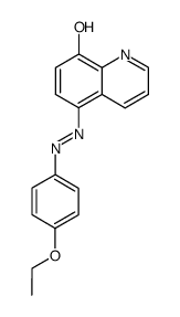 5-[(E)-2-(4'-ethoxyphenyl)-1-(diazenyl)]quinolin-8-ol Structure