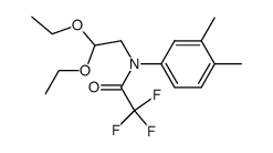 N-(2,2-diethoxyethyl)-N-(3,4-dimethylphenyl)-2,2,2-trifluoroacetamide Structure