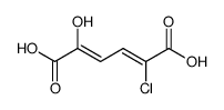 trans-trans-5-chloro-2-hydroxy-muconic acid结构式