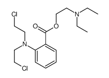 2-(diethylamino)ethyl 2-[bis(2-chloroethyl)amino]benzoate结构式