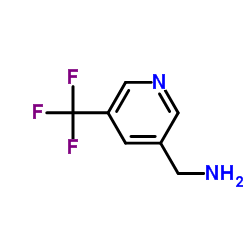 (5-(Trifluoromethyl)pyridin-3-yl)methanamine structure
