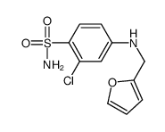 2-chloro-4-(furan-2-ylmethylamino)benzenesulfonamide Structure