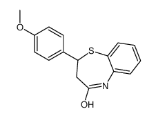 2-(4-methoxyphenyl)-3,5-dihydro-2H-1,5-benzothiazepin-4-one Structure