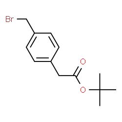 α-(4-bromomethylphenyl)acetic acid tert-butyl ester Structure