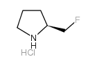 (S)-2-(氟甲基)吡咯烷盐酸盐结构式