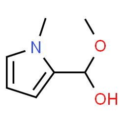 1H-Pyrrole-2-methanol,alpha-methoxy-1-methyl-(9CI) structure