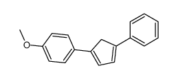 1-methoxy-4-(4-phenylcyclopenta-1,3-dien-1-yl)benzene Structure