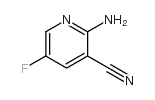 2-氨基-3-氰基-5-氟吡啶结构式