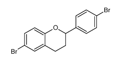 6-bromo-2-(4-bromophenyl)chromane Structure