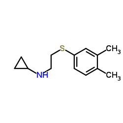 Cyclopropylamine, N-[2-(3,4-xylylthio)ethyl]- (8CI)结构式