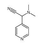 2-(dimethylamino)-2-pyridin-4-ylacetonitrile结构式