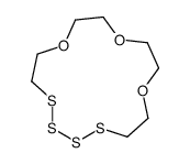 1,10,13-trioxa-4,5,6,7-tetrathiacyclopentadecane结构式