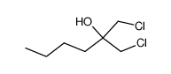 1-chloro-2-(chloromethyl)-2-hexanol结构式