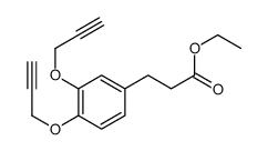 ethyl 3-[3,4-bis(prop-2-ynoxy)phenyl]propanoate Structure