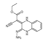 ethyl 2-cyano-2-(3-hydrazinyl-1H-quinoxalin-2-ylidene)acetate结构式