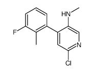 6-chloro-4-(3-fluoro-2-methylphenyl)-N-methylpyridin-3-amine结构式
