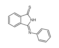 3-Phenylimino-1(2H)-thionoisoindole结构式