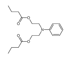 N,N-bis-(2-butyryloxy-ethyl)-aniline Structure