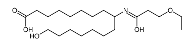 9-(3-ethoxypropanoylamino)-16-hydroxyhexadecanoic acid Structure