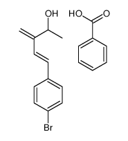 benzoic acid,5-(4-bromophenyl)-3-methylidenepent-4-en-2-ol结构式