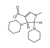 1-methyl-3-nitro-trans-4,5-dipiperidino-2-pyrroline结构式