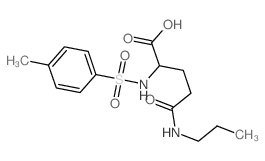 L-Glutamine,N2-[(4-methylphenyl)sulfonyl]-N-propyl-结构式