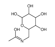 6-Acetamido-6-deoxy-ALPHA-D-glucopyranose structure