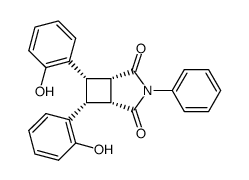 N-phenyl-c-3,c-4-bis(2-hydroxyphenyl)-r-1,c-2-cyclobutanedicarboximide Structure