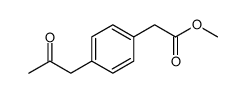 methyl 2-[4-(2-oxopropyl)phenyl]acetate结构式