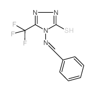 3H-1,2,4-Triazole-3-thione, 2,4-dihydro-4-[(phenylmethylene)amino]-5-(trifluoromethyl)- (en)结构式