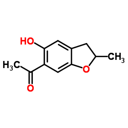 1-(5-Hydroxy-2-methyl-2,3-dihydro-1-benzofuran-6-yl)ethanone Structure