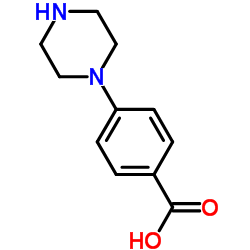 4-(哌嗪-1-基)苯甲酸结构式