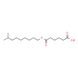 Hexanedioic acid, isodecyl ester Structure