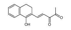 5-(1-hydroxy-3,4-dihydro-[2]naphthyl)-pent-4ξ-ene-2,3-dione结构式